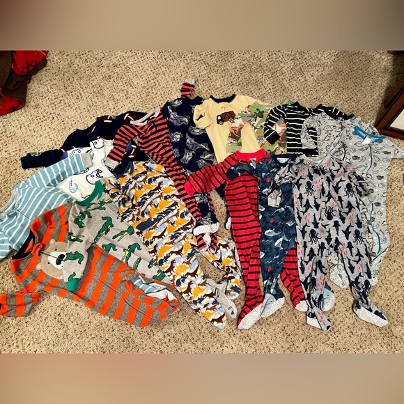 18 month old footed sleepers